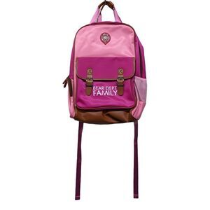 Bear Dept. Family Pink Kindergarten Backpack with accessories NWOT